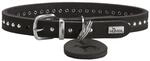 HUNTER Hundehalsband Aalborg Style, Farbe: schwarz, stark gefettetes Vollrindleder,