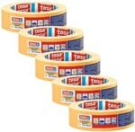 tesa Pr&auml;zisionskrepp 4344 Standard - 5er Pack - Professioneller Malerkrepp mit