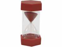 TimeTex Sanduhr, 12 cm hoch, 6,5 cm Durchmesser, 5 Minuten, X-Groß, Rot