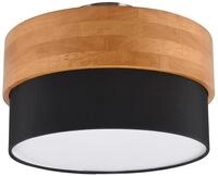 Trio Leuchten Deckenleuchte Seasons 611500202, Holz naturbelassen, Schirm Stoff