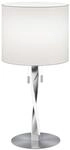 Trio Leuchten Nandor 575310307 Tischleuchte, Nickel matt, 3 Watt, Stoffschirm...