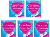 Carefree Slipeinlagen Cotton Feel Normal (5 x 56 Stück), 100% atmungsaktive