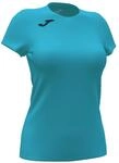 Joma Unisex 2XS Kurzarm-T-Shirt Record II, T&uuml;rkis neon, XXS