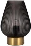 Pauleen 48158 Crystal Gloom Tischleuchte Anthrazit Tischlampe Kristall-Look...