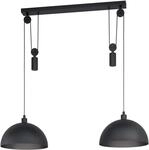 EGLO Pendelleuchte Winkworth 1, 2 flammige H&auml;ngelampe Vintage, Industrial,...