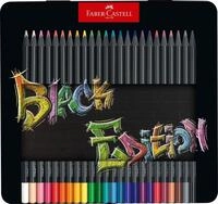 Faber-Castell - Buntstifte Set Black Edition 24-teilig im Metalletui