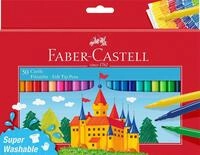 FABER-CASTELL 554204 - Filzstifte Set Castle, 50er Kartonetui, auswaschbare