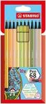 STABILO - Premium-Filzstift - Pen 68-10er Pack - soft colors