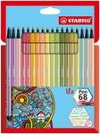 STABILO - Premium-Filzstift - Pen 68-18er Pack - soft colors