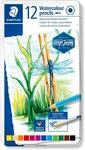 STAEDTLER 146 10C Aquarellstifte &ndash; 12er Metalletui | Wasservermalbar f&uuml;r
