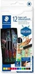 STAEDTLER 149C C12 Buntstifte (klassisches Sechskantformat, super weiche Mine,...