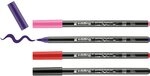 edding 4200 Porzellanpinselstift - bunte Farben - 4 Stifte - Pinselspitze 1-4 mm -