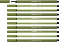 STABILO - Premium-Filzstift - Pen 68-10er Pack - moosgr&uuml;n