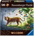 Ravensburger Wooden Puzzle 17514 - Tiger im Dschungel - 500 Teile Holzpuzzle mit