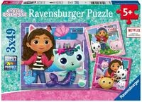 Ravensburger Kinderpuzzle 05659 - Spielzeit mit Gabby - 3x49 Teile Gabby's...
