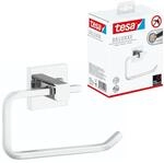 tesa DELUXXE Toilettenpapierhalter ohne Deckel, verchromt - zur Wandbefestigung ohne