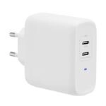 Amazon Basics USB-C-Wandladeger&auml;t mit 2 Anschl&uuml;sse, 63W, GaN, f&uuml;r Laptops, Tablets