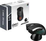 MSI Clutch GM51 Lightweight Wireless Gaming Maus - 26.000 DPI Optischer Sensor,...