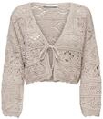 ONLY Damen Onlbeach Life 7/8 O-n Cardigan KNT Noos Strickjacke, Pumice Stone, XS EU