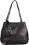 TOM TAILOR Rubiana Damen Shopper Umh&auml;ngetasche Rei&szlig;verschluss Mittelgro&szlig; Schwarz