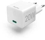 Hama Schnellladeger&auml;t, USB-C, PD/Qualcomm&reg;, Mini-Ladeger&auml;t, 20 W, Wei&szlig;