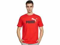 PUMA Herren T-Shirt - ESS+ Essentials 2 Col Logo Tee, Rundhals, Kurzarm, Uni...