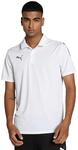 PUMA Herren Teamliga Sideline Polo Shirt , Wei&szlig; , L