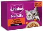 Whiskas 1+ Katzenfutter Tasty Mix Country Collection in Sauce, 24x85g (2...
