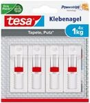 tesa Verstellbarer Klebenagel (f&uuml;r Tapeten und Putz 1 kg, H&ouml;henverstellbarer,