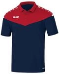 JAKO Herren Poloshirt Champ 2.0, Marine/Chilirot, M