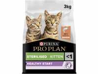 Pro Plan Optistart sterilisiertes Katzenfutter, Lachsreich, 3 kg