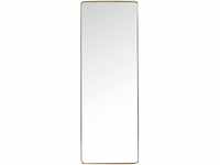 Kare Design Spiegel Curve, Brass, Standspiegel, Ganzkörperspiegel, Glas, Stahl