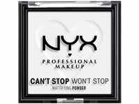 NYX Professional Makeup Can't Stop Won't Stop Mattifying Powder, Matte Finish,