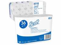 Scott Control, 8518, Standard-Toilettenpapierrollen, 3-lagig, weiß, 36 Rollen...