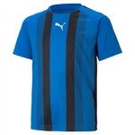 PUMA Unisex Kinder Teamliga Striped Jersey Jr Shirt, Electric Blue Lemonade-puma