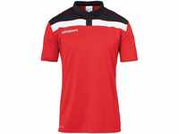 uhlsport Herren Offense 23 Polo Shirt Poloshirt, rot/Schwarz/Weiß, M