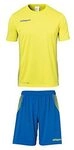 Uhlsport Herren Herren Trikot&Shorts Set Score Kit, limonengelb/azurblau, XXXL,