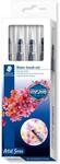 STAEDTLER 949-SBK4-C Wasserpinsel (zum Aquarellieren, Malen und Blenden,