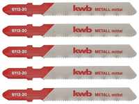 kwb HSS Stichsägeblätter für Metall mit Einnockenschaft (T-Schaft), optimale