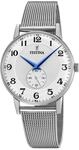 Festina Herren Uhr Analog aus Edelstahl 316L Silber - Quarzwerk - Herren Uhren