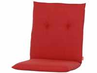 Siena Garden MIRACH Sesselauflage 100 cm Dessin Uni rot, 100% Baumwolle