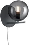 Trio Leuchten Wandleuchte Pure 202000142, Metall Anthrazit, Glas rauchfarbig, exkl.