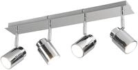Trio Leuchten Bad Spotbalken Angelo 880400406, Metall Chrom, exklusiv Leuchtmittel 4x