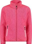 CMP, Knit Tech m&eacute;lange fleece jacket, GLOSS-FRAGOLA, 98