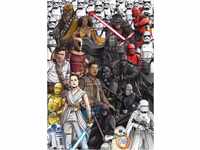 Komar Vlies Fototapete Star Wars Retro Cartoon | Größe: 200 x 280 cm (Breite x