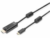 DIGITUS USB 3.2 Gen2 Adapter-Kabel - 2.0 m - USB C (St) zu HDMI Typ A (St) - 10