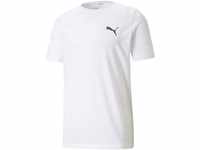 PUMA Herren Active Small Logo Men's T-shirt Tee, Weiß - White (White), XL EU