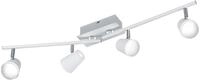 Trio Leuchten LED Deckenleuchte Narcos 873110431, Metall wei&szlig; matt / Chrom, 4...