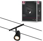 Paulmann 94470 Seilsytem Cup Einzelspot max. 10 W Schwarz matt, Chrom...