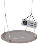HUDORA Nestschaukel Lounge - H&ouml;henverstellbare H&auml;ngeschaukel mit 110cm Durchmesser